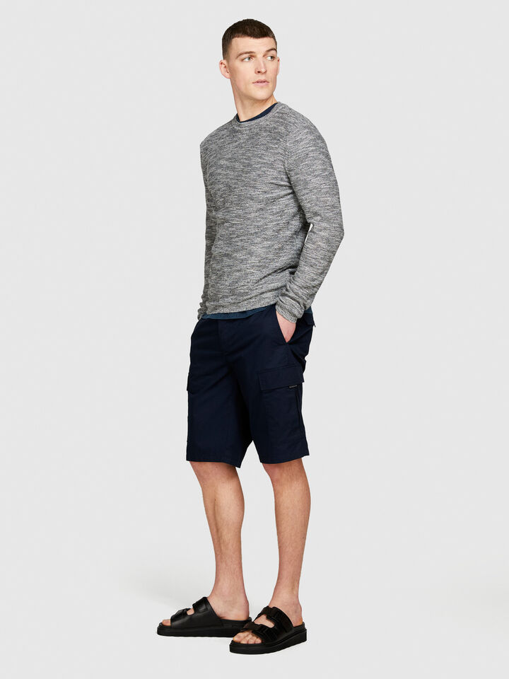 Marl sweater - men's crew neck sweaters - Light Gray | Sisley image number 2